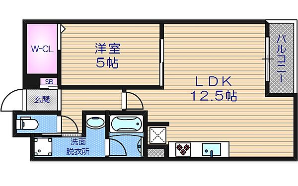 セレッソコート上本町EAST ｜大阪府大阪市天王寺区東上町(賃貸マンション1LDK・9階・42.70㎡)の写真 その2