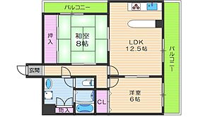 プロスピリティー四天王寺  ｜ 大阪府大阪市天王寺区逢阪1丁目（賃貸マンション2LDK・4階・61.00㎡） その2