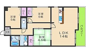 ヴェルビュ天王寺  ｜ 大阪府大阪市天王寺区北河堀町（賃貸マンション3LDK・4階・82.80㎡） その2