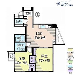 オリンポス板橋栄町 2DKの間取図画像