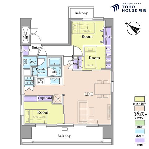 間取り ライオンズマンション六義園 11階/-