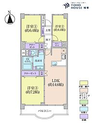間取図画像 3LDK
