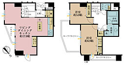 プライマリー西葛西クオーレ 2LDKの間取り