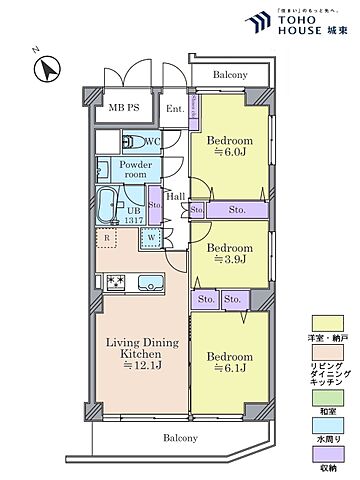 間取り ネオコーポ第2お花茶屋 2階/-