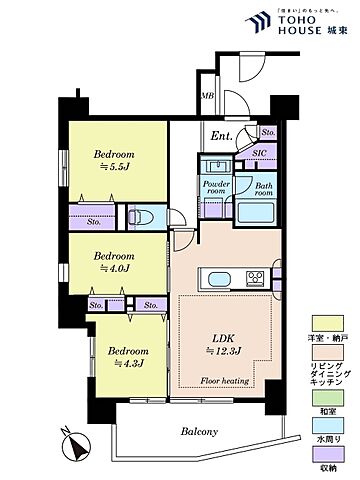 間取り イニシア北千住 7階/-