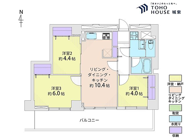 間取り 藤和梅島コープ 3階/-