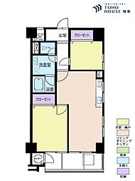 梅島ハイツ 2LDKの間取図画像