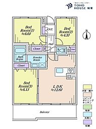 間取図画像 3LDK