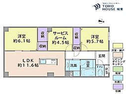 間取図画像 2SLDK