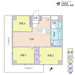 間取図画像 3LDK