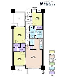ヴィルヌーブ豊島園 3LDKの間取図画像