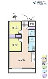クォリティ大山 2LDKの間取図画像