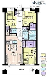 レクセルマンション立石 3LDKの間取図画像