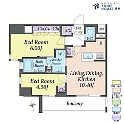 Devotionstyle東京north 2LDKの間取図画像