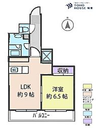 プレミスときわ台 1LDKの間取図画像