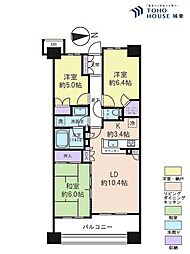 ベリスタ板橋浮間舟渡 3LDKの間取図画像