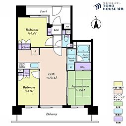 ナイスブライトピア北千住 3LDKの間取図画像