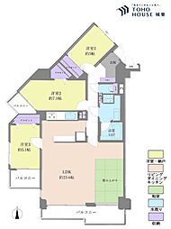 ルネ草加松原 3LDKの間取図画像