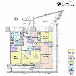 パークタワー東雲 4LDKの間取図画像