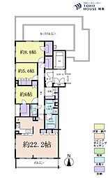 ヒルズ小竹向原 3LDKの間取図画像