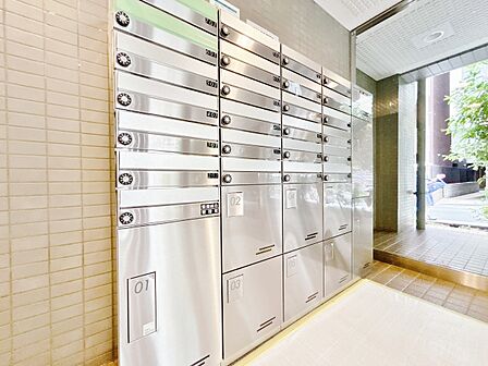 郵便物を受け取るための郵便受けも、きちんと管理されています。