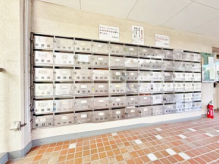 郵便物を受け取るための郵便受けも、きちんと管理されています。