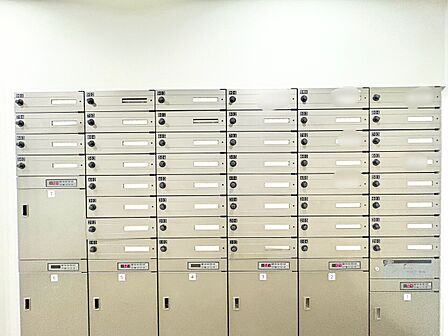 郵便物を受け取るための郵便受けも、きちんと管理されています。