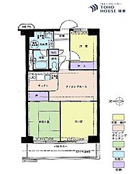 アイビハイツ川口 3LDKの間取図画像