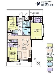 シーアイマンション池袋西 3LDKの間取図画像