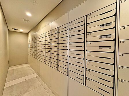 郵便物を受け取るための郵便受けも、きちんと管理されています。