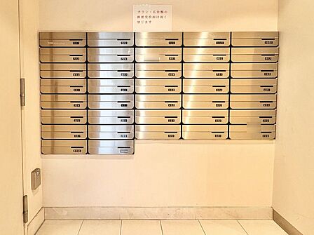 郵便物を受け取るための郵便受けも、きちんと管理されています。