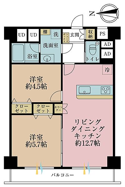 間取りを拡大表示