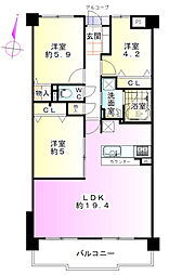 間取図画像 3LDK