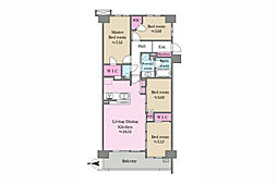 グランシティ湘南海岸2ガレリアプラージュ 4LDKの間取図画像