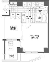 BPRレジデンス恵比寿 1LDKの間取図画像