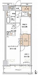 プライムネクサス大森北 2LDKの間取図画像