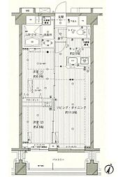 COSMOSREID西馬込 2LDKの間取図画像