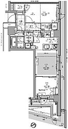 OPENRESIDENCIA恵比寿COURT 1SLDKの間取図画像