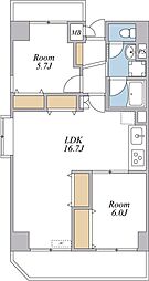 CREA・H 2LDKの間取図画像