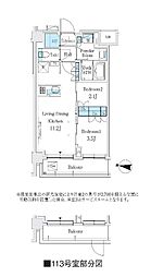 J.GRANCourt品川西大井WEST 2LDKの間取図画像