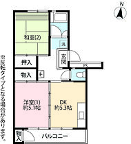 UR福生  ｜ 東京都福生市南田園3丁目（賃貸マンション2DK・5階・43.15㎡） その2