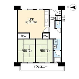 間取図画像 2LDK