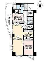 UR新川・島屋敷通り  ｜ 東京都三鷹市新川5丁目（賃貸マンション2LDK・8階・83.61㎡） その2