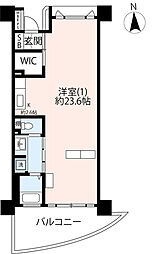 UR都市機構新川・島屋敷通り18号棟 1Kの間取図画像