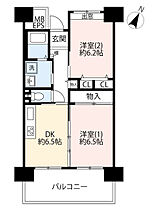 URひばりが丘パークヒルズ  ｜ 東京都東久留米市ひばりが丘団地（賃貸マンション2DK・6階・50.13㎡） その2