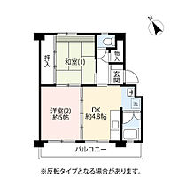 UR滝山  ｜ 東京都東久留米市滝山6丁目（賃貸マンション2DK・4階・40.89㎡） その2