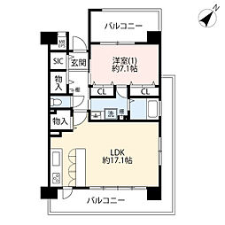 間取図画像 1LDK