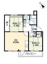 UR藤の台  ｜ 東京都町田市藤の台1丁目（賃貸マンション2DK・1階・45.81㎡） その2