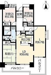 間取図画像 3LDK