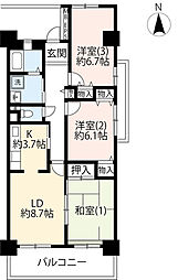 間取図画像 3LDK